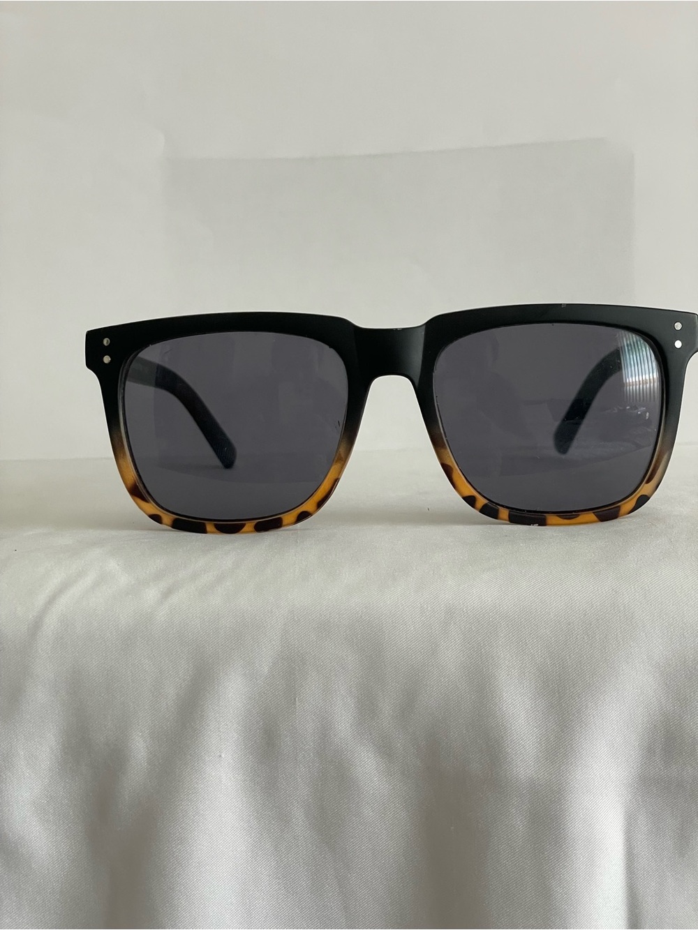 Classic Square Sunglasses in Black and Tortoiseshell